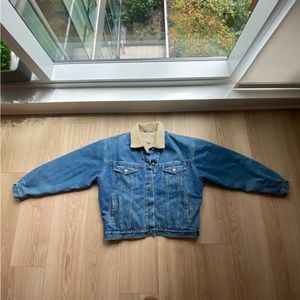 Fleece Denim Jacket